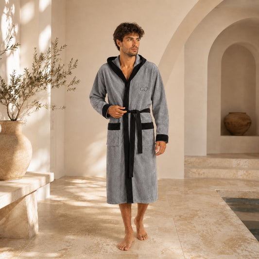 Elegant men bathrobe