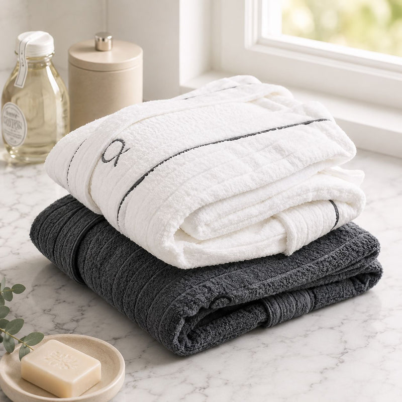 Hotel bathrobe