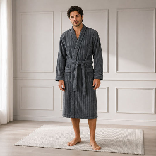 Hotel bathrobe